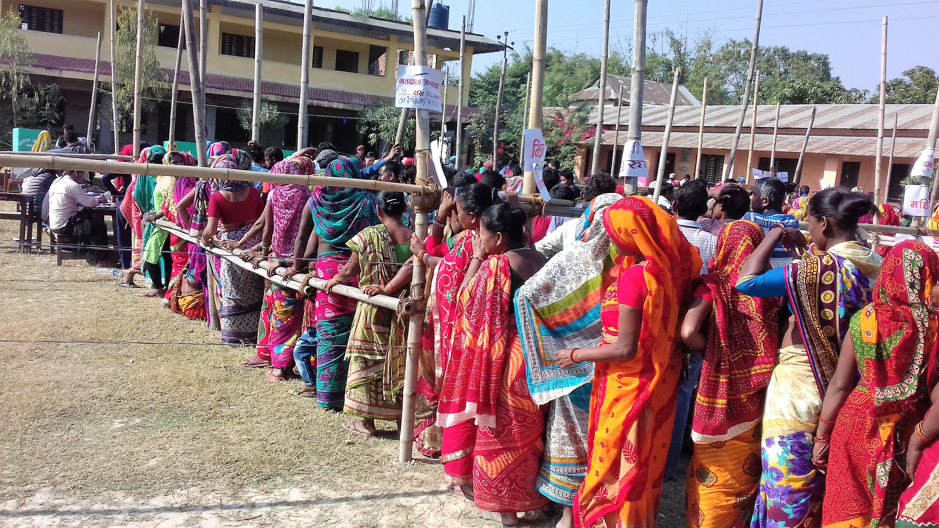 Voters in Biratnagar